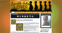 Desktop Screenshot of desperatelyseekingslender.com